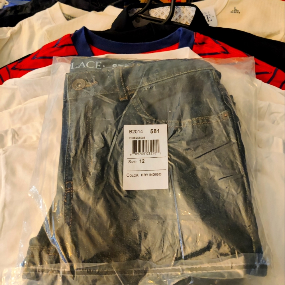The Children’s Place Boys Basic Stretch Straight Jeans - Dry Indigo